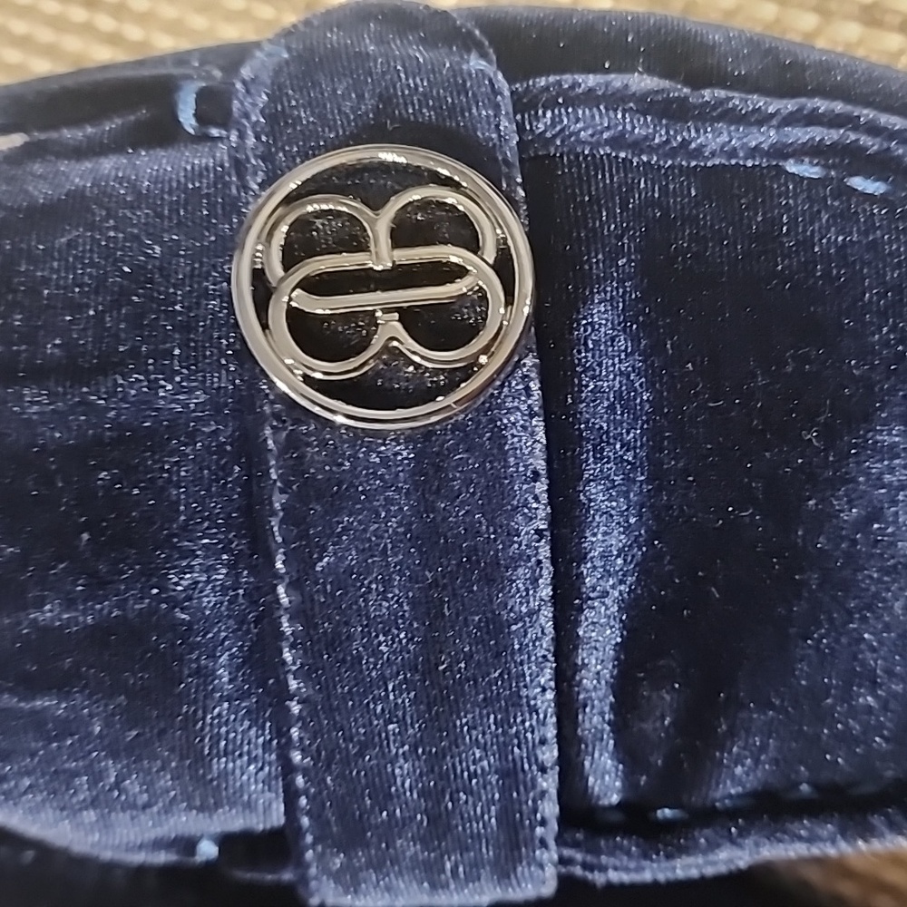 Bandolino Dark Blue Velvet Loafers Size 9 - Picture 2 of 7